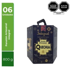 GENERICO - Caja x 6 Panetón Artesanal Integral x 800 g - Quechua