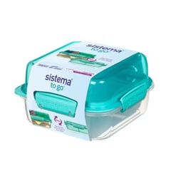 SISTEMA - Hermetico 1240ml Lunch Stack To Go Square