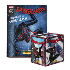 PANINI - Spiderman in to Spiderverse, 1 Álbum Tapa Blanda + 1 Cajita (50 Sobres)