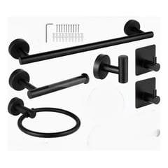 GENERICO - Accesorios Para Baño Acero Inoxidable Black