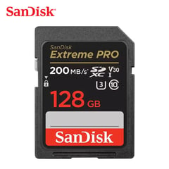 SANDISK - Memoria SD EXTREME PRO 128GB de 200mbs - ORIGINAL