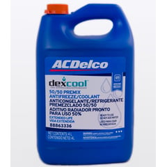 ACDELCO - Refrigerante anticongelante 50% Dexcool naranja 1 Gln