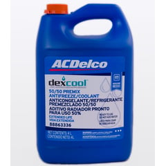 ACDELCO - Refrigerante anticongelante 50%  Dexcool naranja 1 Gln