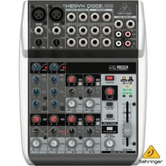 BEHRINGER - Mezcladora de 10 entradas XENYX Q1002USB e interfaz de audio