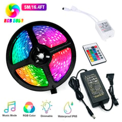 Cinta Luz Led Rgb 5050 5 M Tira Multiculor Decoración Tv Dormitorio