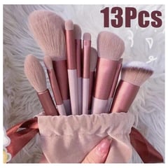 IMPORTADO MC - Juego de Brochas de Maquillaje 13 Pzs Profesional + Estuche Terciopelo