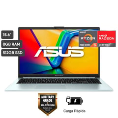 ASUS - Laptop Vivobook Go R5 7520U 8gb Ddr5 512gb Ssd 15.6 Fhd window 11 Grey