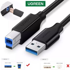 UGREEN - Cable USB 3.0 para impresora USB B 2 Metros 480Mbs