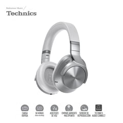 TECHNICS - Audífonos Bluetooth Hi-Res con Noise Cancelling A800 Silver