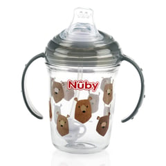 NUBY - Vaso 360 grados 240 Ml Tritan Plomo