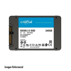 CRUCIAL - DISCO SOLIDO INTERNO BX500 240GB SATA P/N: CT240BX500SSD1