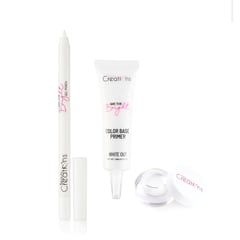 BEAUTY CREATIONS - Set delineador gel pomada blanco