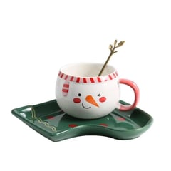 GENERICO - SET DE Té NAVIDEÑO DE 3 PIEZAS COLOR VERDE