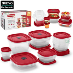 RUBBERMAID - Set x 12 Táper Hermético de Alimentos