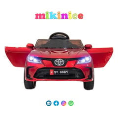 GENERICO - Carro a batería para niños Modelo Toyota Color Rojo