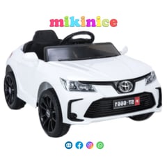 GENERICO - Carro a batería para niños Modelo Toyota Color Blanco