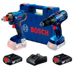 BOSCH - Taladro Atornillador Percutor 18V GSB 180 + Impacto GDX 180