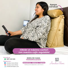 AMADEUS HOME - Cojín Anatómico para Espalda ¡Protege zona cervical dorsal y lumbar