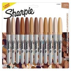 SHARPIE - Marcadores Colores Portrait x 12 Retratos, Caras y Colores