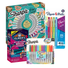 SHARPIE - Set de Marcadores y Paper Mate Slime Elmers