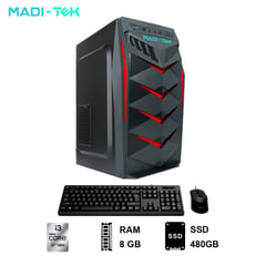 MADI TEK - PC Madi-Tek LUKE3-12100 Core i3-12100 8GB 480GB SSD