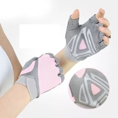 GENERICO - Guantes para Pesas GYM Dama Mesh Talla S Rosado