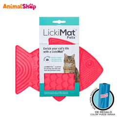 LICKIMAT - Felix Pink Cat Comedero Flexible