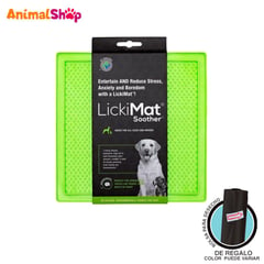 LICKIMAT - Soother Green Dog Comedero Flexible