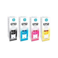 HP - Tinta Gt52 Gt53 Kit 4 Colores Black Cyan Magenta Yellow