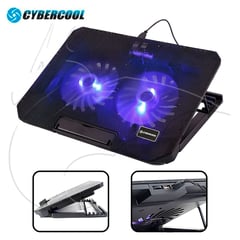 CYBERCOOL - Cooler Para Laptop Notebook HA-82 2 X 1 LED