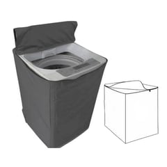 GENERICO - Funda Impermeable para Lavadora 16-22 Kg Gris