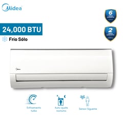 MIDEA - Aire Acondicionado Split Pared On/Off 24000 BTU