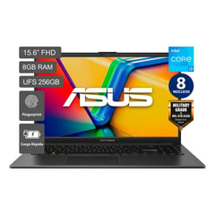 ASUS - Laptop Vivobook Go Intel core I3 12va Generacion 8gb 256gb UFS 15.6 FHD window 11 8 nucleos