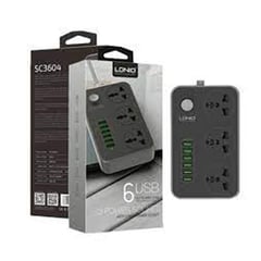 LDNIO - Extensión de enchufe sc3604 usb 6 usb 3power socket universal.