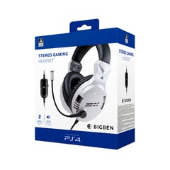 BIG BEN - Audifono PS4 BigbenStereo Gaming Headset V3 Blanco