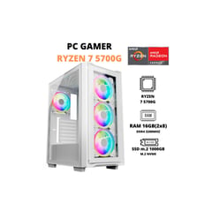 AMD - PC GAMER RYZEN 7 5700G / 16GB RAM DUAL / 1TB SSD M.2 / CASE FUENTE 600W GAMER