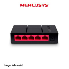 MERCUSYS - SWITCH  V3, 5 PUERTOS GIGABIT 10/100/1000MBPS, NEGRO