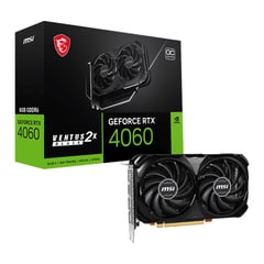 TARJETA GRAFICA VENTUS 2X NVIDIA RTX4060 BLACK 8GB OC GDDR6