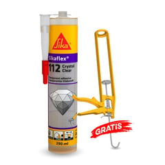 SIKA - Adhesivo y sellante transp Sikaflex-112 Crystal 290ml más aplicador