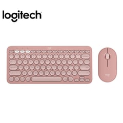 LOGITECH - Kit Teclado Y Mouse K380s +Mouse M350s Bt Inalámbrico Rosado