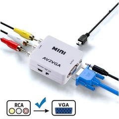 MINI - Convertidor Adaptador Video Rca Av A Vga