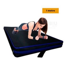 RYBIU IMPORT - Colchoneta Lavable para Ejercicios de Gimnasia Azul