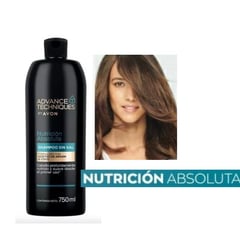 AVON - Shampoo Sin Sal Aceite De Argán Nutrición Advance Techniques