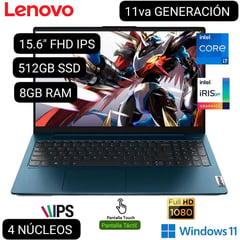 LENOVO - LAPTOP IDEAPAD 5 15ITL05 INTEL CORE i7 1165G7 15.6 " FHD IPS PANTALLA TOUCH 8GB RAM 512GB SSD W11