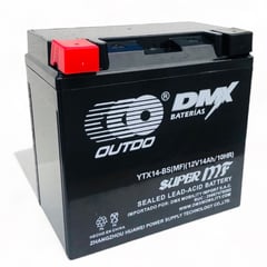 GENERICO - Batería Moto YTX14-BS Outdo DMX Sellada Activada