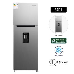 BLACKLINE - Refrigeradora 340L No Frost TM-340L Inox