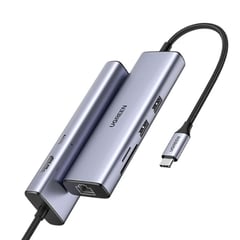 Adaptador USB C HDMI 4K Card Reader 7 EN 1 HUB USB 3.0 RJ45 100w 5a