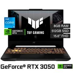 ASUS - TUF FX507ZC4-HN005W INTEL I5-12500H 8GB DDR4 512GB SSD 15.6 FHD 144HZ 4GB RTX 3050 NVIDIA