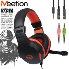 MEETION - Audífonos Gamer HP010 3D CVC XBOX PS Smartphone Tablet PC