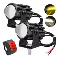 KOBO - Faros Led Auxiliares Luces Para Moto Autos Doble Impermeable